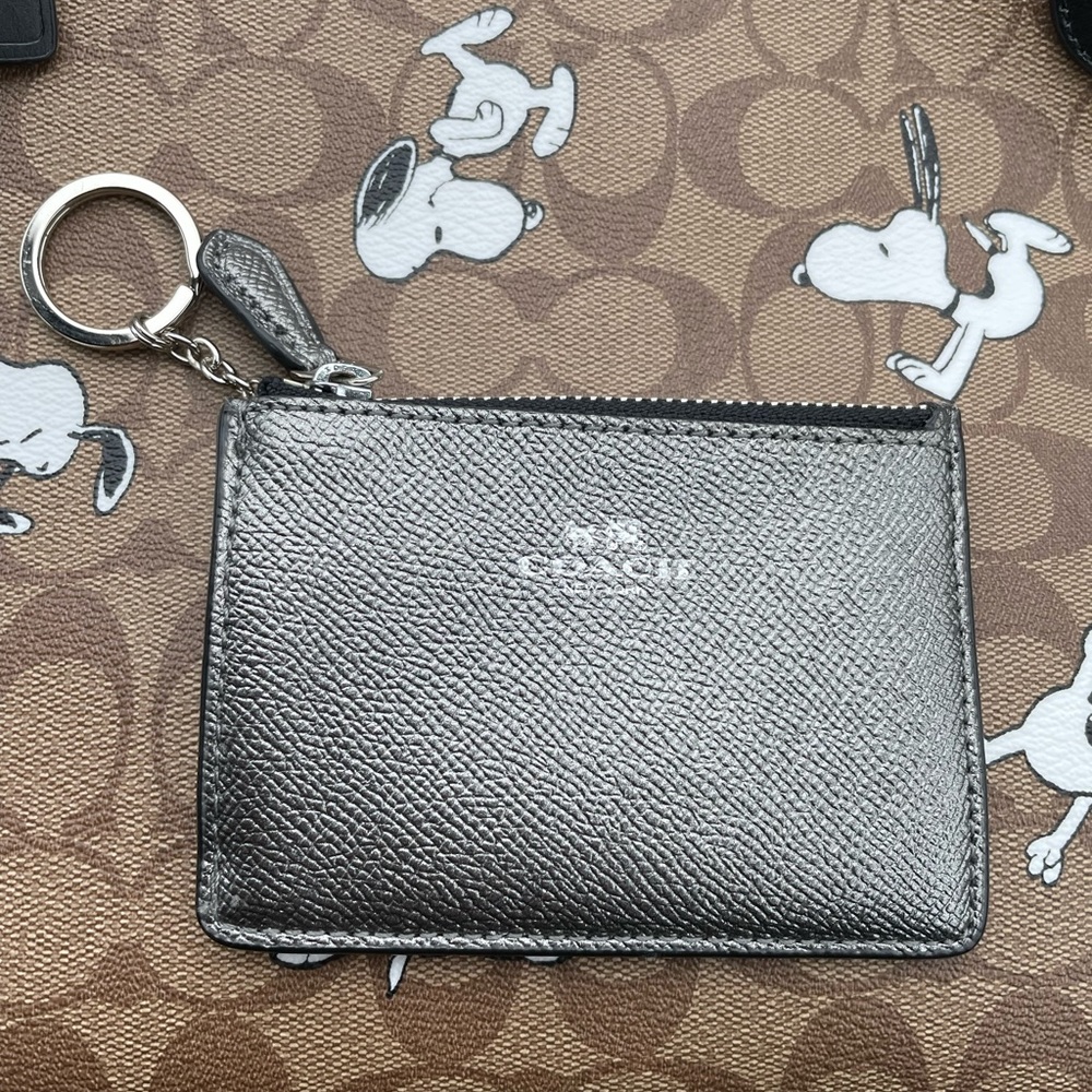 Coach Mini Skinny ID Zip Coin Purse Wallet